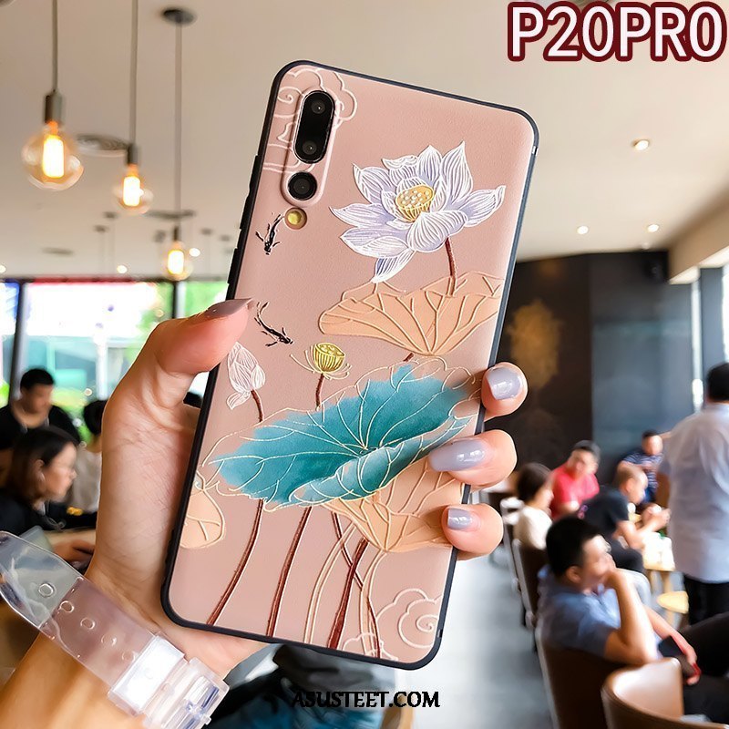 Huawei P20 Pro Kuori Kuoret Rengas Silikoni Murtumaton Pehmeä Neste Persoonallisuus