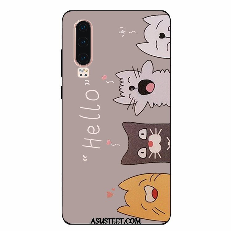 Huawei P30 Kuoret Kotelo Silikoni Kuori Net Red Rakastunut