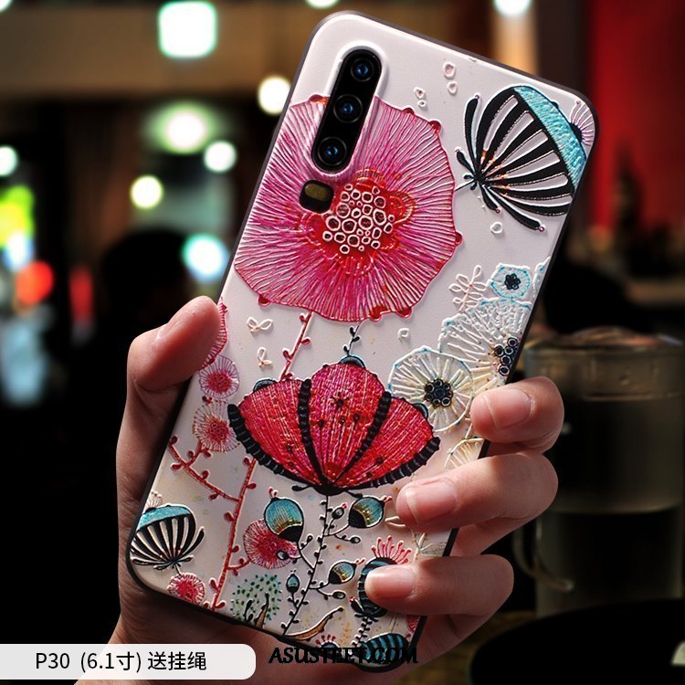 Huawei P30 Kuoret Silikoni Ripustettavat Koristeet Net Red Suojaus All Inclusive