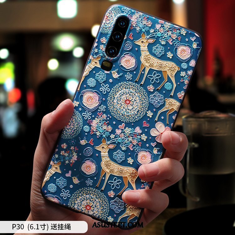 Huawei P30 Kuoret Silikoni Ripustettavat Koristeet Net Red Suojaus All Inclusive