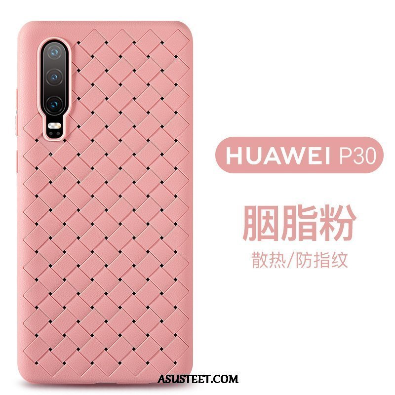 Huawei P30 Kuoret Tide-brändi Kotelo Musta Kukkakuvio Persoonallisuus