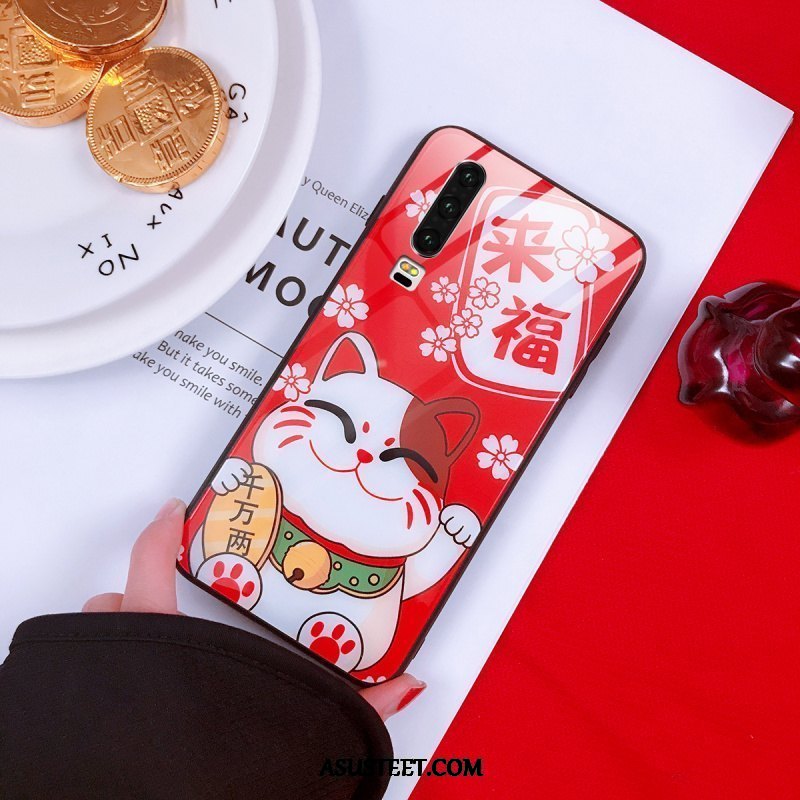 Huawei P30 Kuoret Uusi Rakastunut Silikoni Punainen Rikkaus