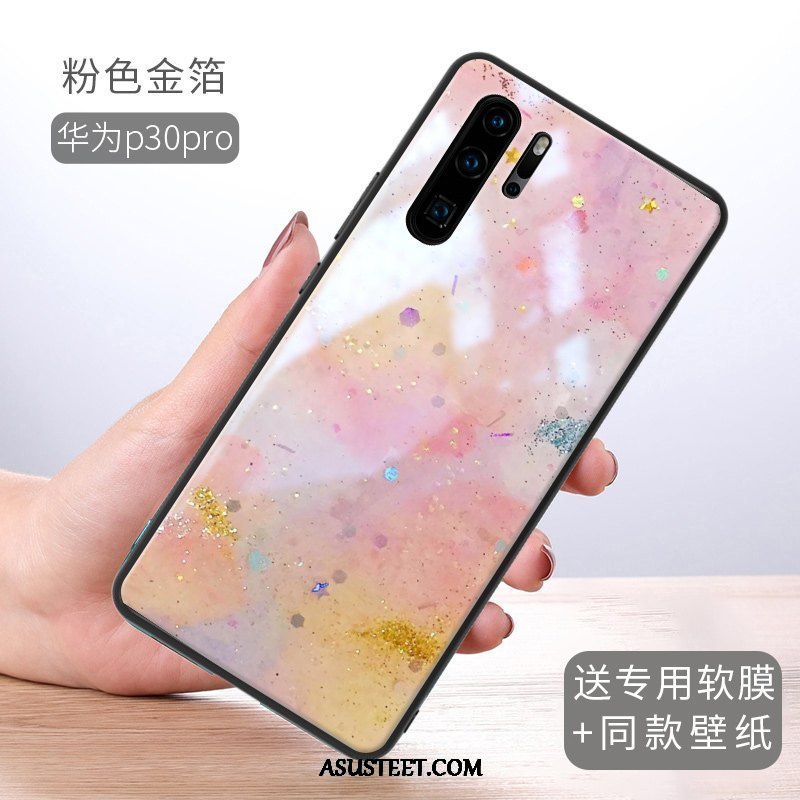 Huawei P30 Pro Kuori Kuoret Kulta Lasi Persoonallisuus Ultra Ihana