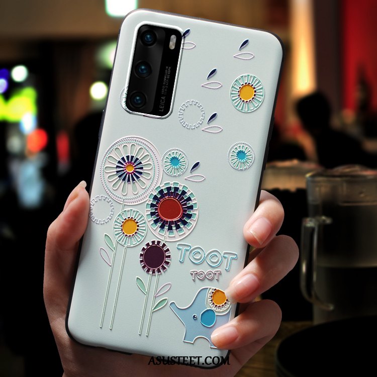 Huawei P40 Kuoret Persoonallisuus Silikoni Net Red Murtumaton Pesty Suede