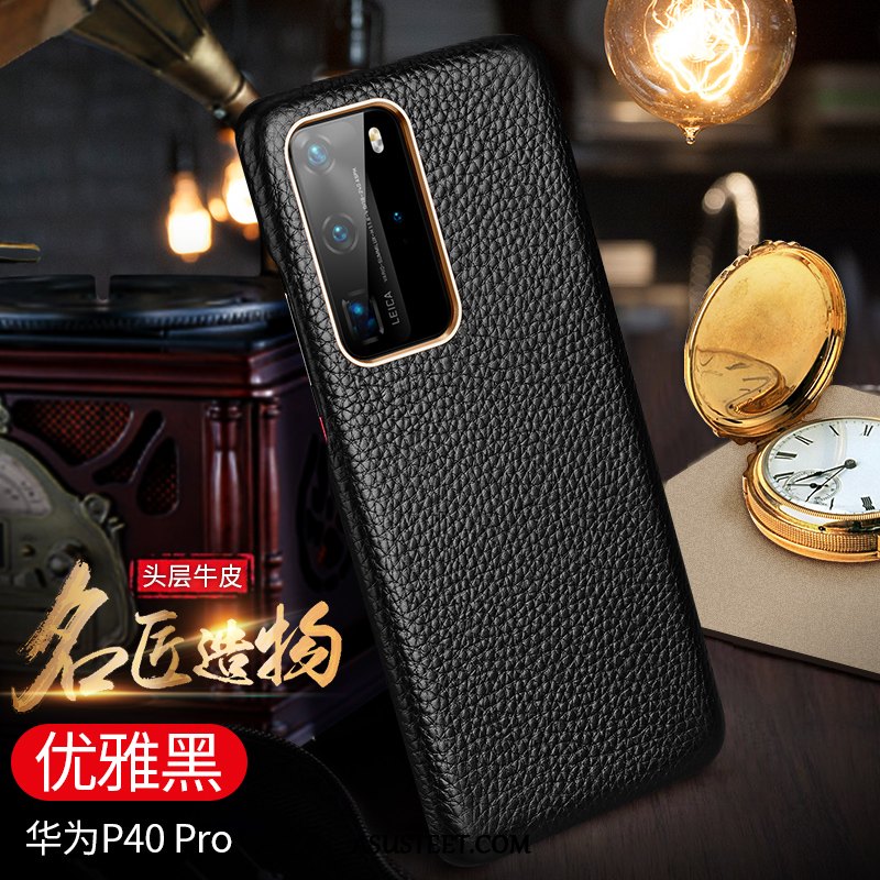 Huawei P40 Pro Kuoret Suojaus Aito Nahka Tuuli Tide-brändi Murtumaton