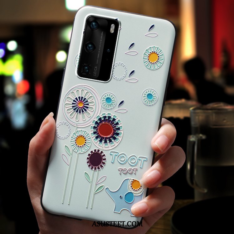 Huawei P40 Pro Kuori Kuoret All Inclusive Kotelo Murtumaton Silikoni Puhelimen