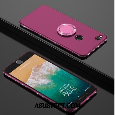 Huawei P8 Lite 2017 Kuoret Rengas Rhinestone Inlay Violetti Net Red Suojaus