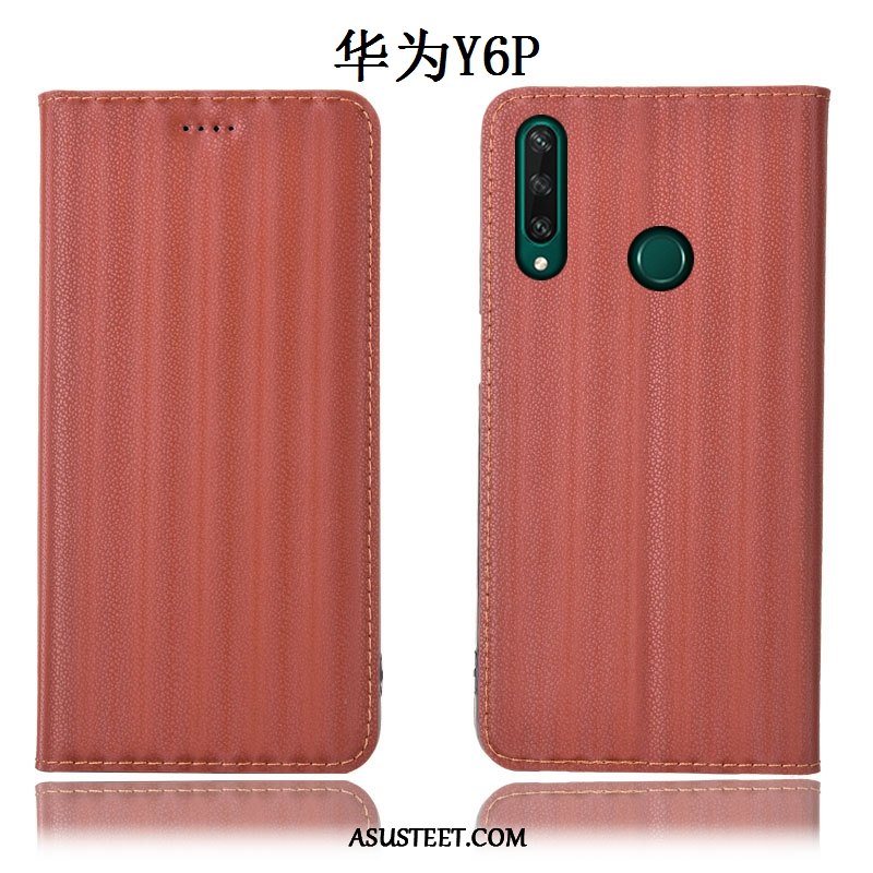 Huawei Y6p Kuoret Murtumaton Aito Nahka Suojaus Kotelo Kuori