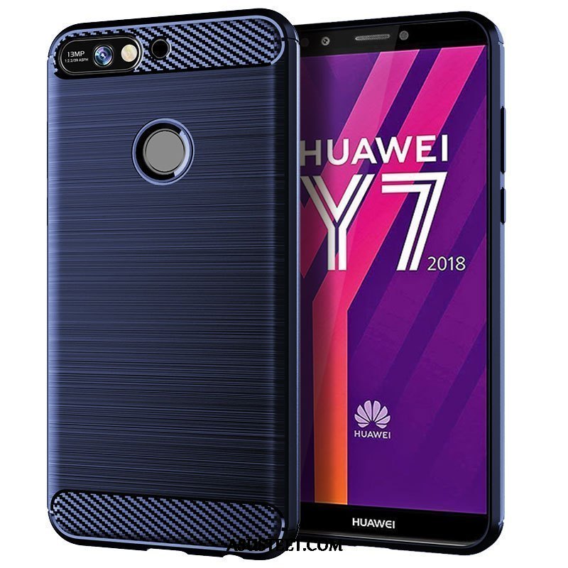 Huawei Y7 2018 Kuoret Murtumaton Puhelimen Silikoni Punainen Pehmeä Neste