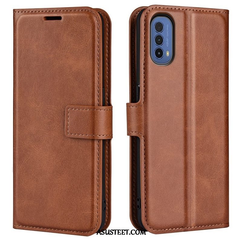 Kotelot Moto E40 / E30 / E20 Ohut Extreme Leather -efekti