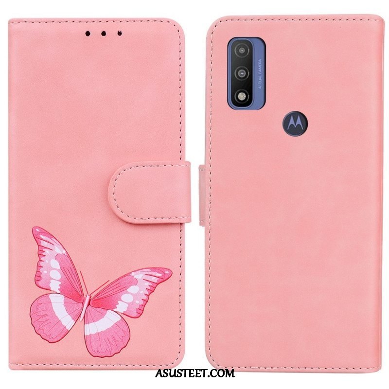 Kotelot Moto E40 / E30 / E20 Skin Touch Butterfly