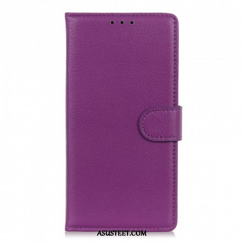 Kotelot Moto G100 Perinteinen Litchi Faux Leather