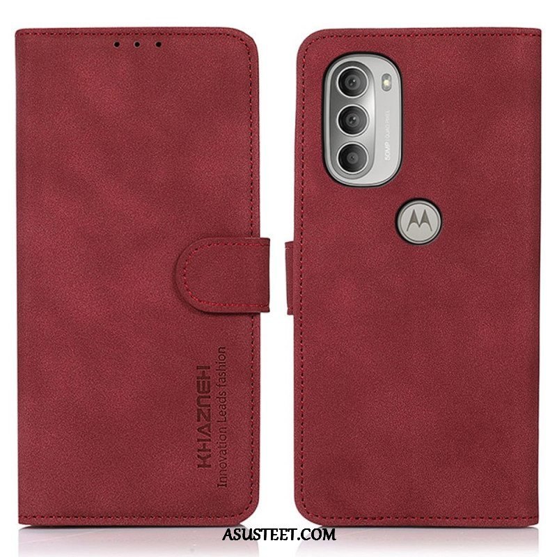 Kotelot Moto G51 5G Khazneh Fashion Leather Effect