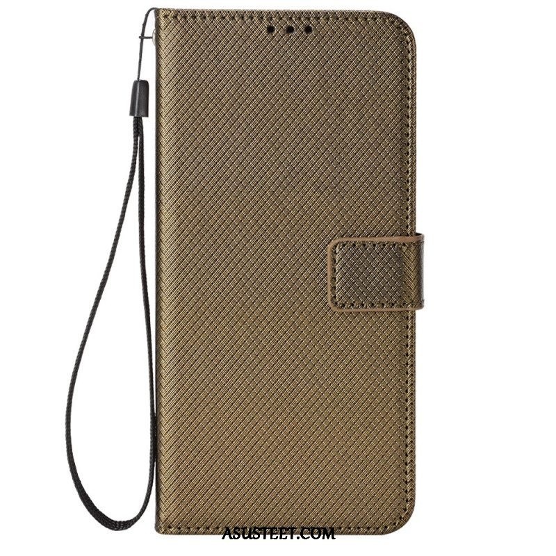 Kotelot Moto G73 5G Suojaketju Kuori Tyylikäs Strappy Faux Leather