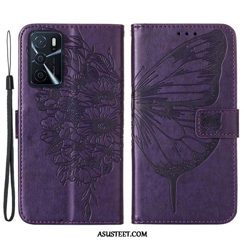 Kotelot Oppo A16 / A16s Butterfly Design