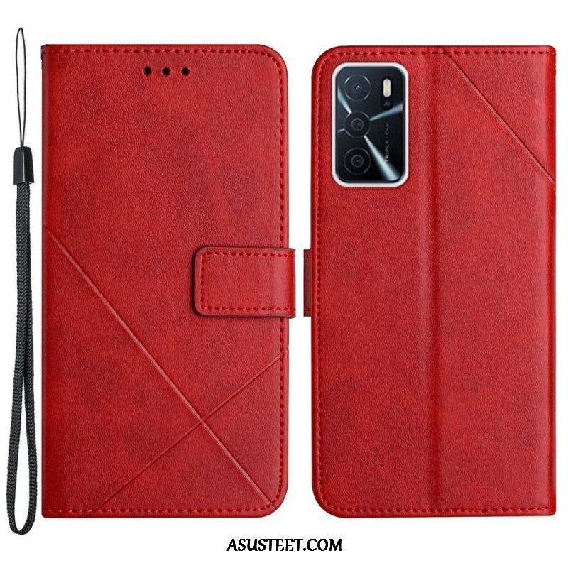 Kotelot Oppo A16 / A16s X Design Geo Leather Style