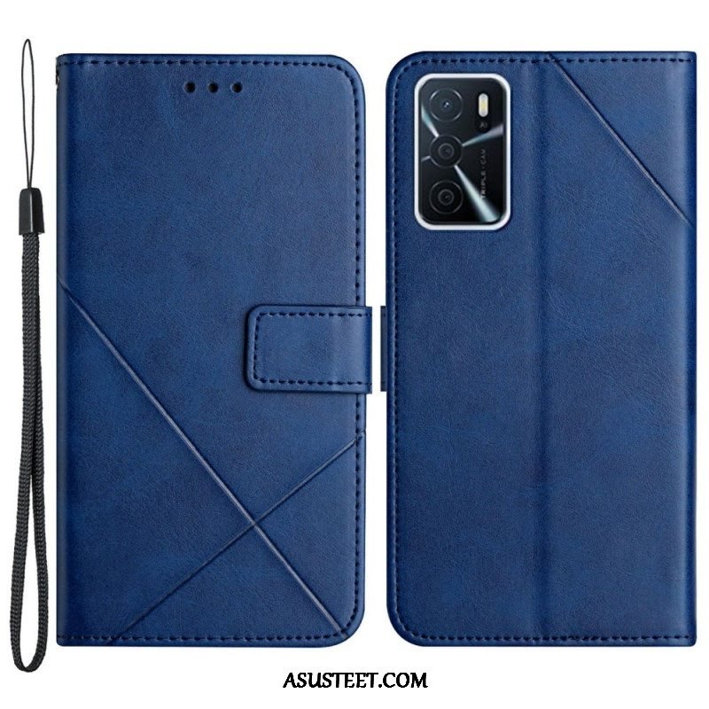 Kotelot Oppo A16 / A16s X Design Geo Leather Style