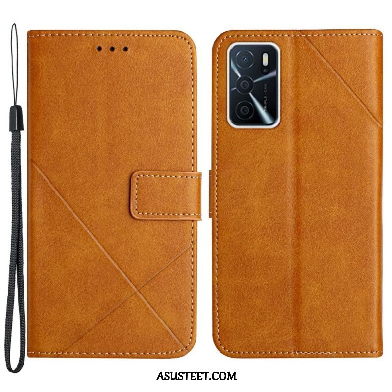 Kotelot Oppo A16 / A16s X Design Geo Leather Style