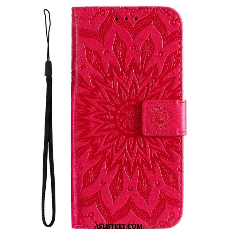 Kotelot Oppo Find X5 Lite Suojaketju Kuori Strappy Sun Mandala