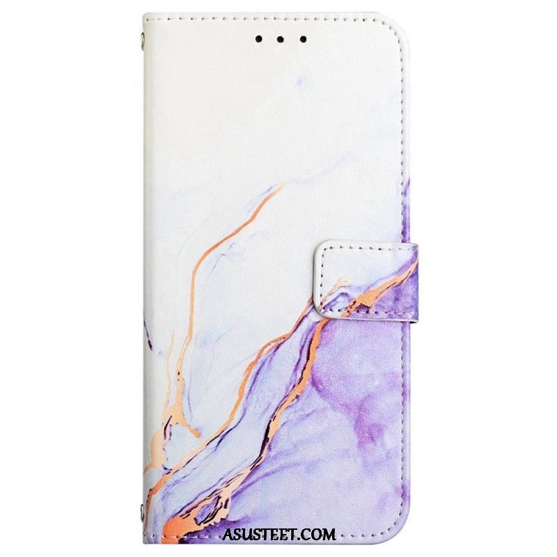 Kotelot Oppo Reno 7 Suojaketju Kuori Strip Marble