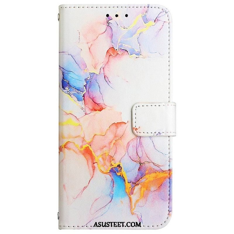 Kotelot Samsung Galaxy A13 Suojaketju Kuori Strip Marble