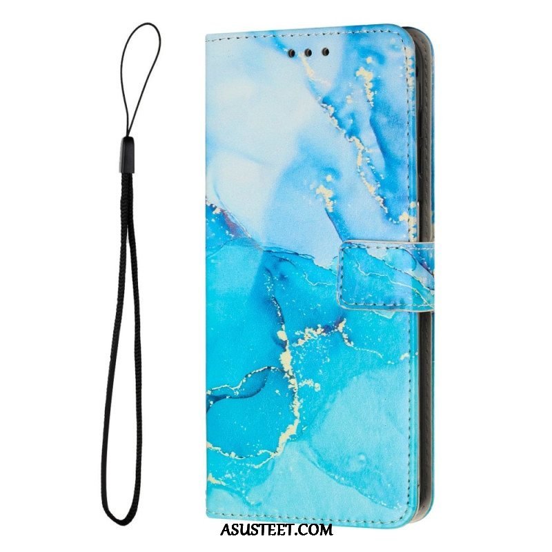 Kotelot Samsung Galaxy A14 / A14 5G Suojaketju Kuori Strip Marble