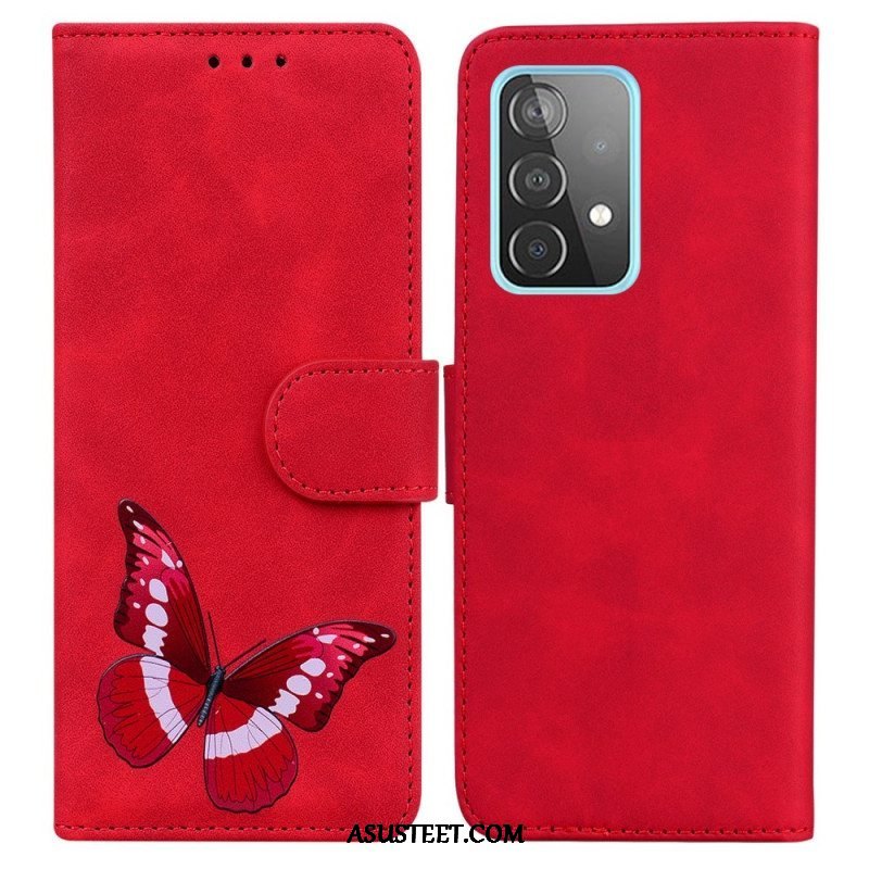 Kotelot Samsung Galaxy A52 4G / A52 5G / A52s 5G Skin Touch Butterfly