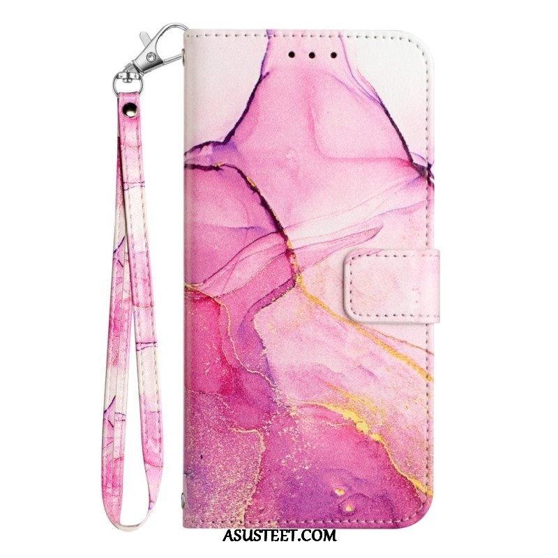 Kotelot Samsung Galaxy A54 5G Suojaketju Kuori Strip Marble