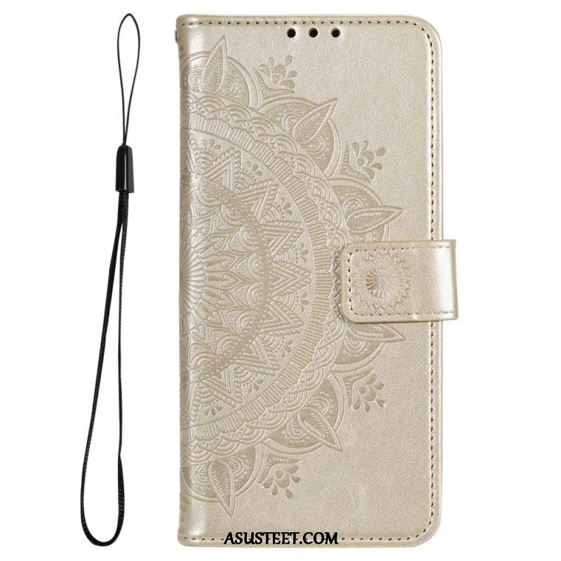 Kotelot Samsung Galaxy M33 5G Suojaketju Kuori Strappy Sun Mandala