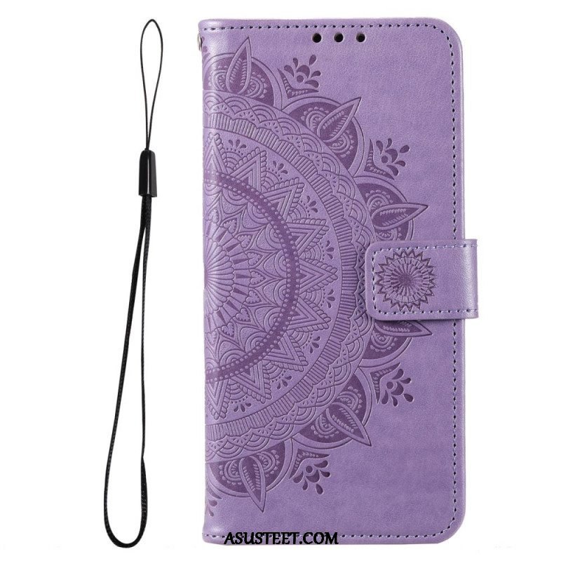 Kotelot Samsung Galaxy M33 5G Suojaketju Kuori Strappy Sun Mandala