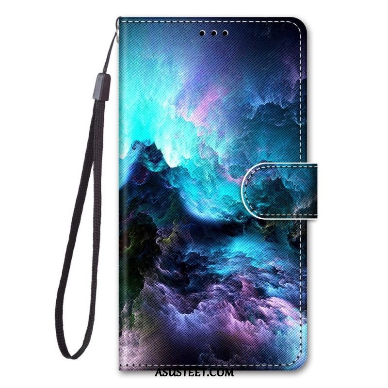 Kotelot Samsung Galaxy M53 5G Suojaketju Kuori Lanyard Maisema