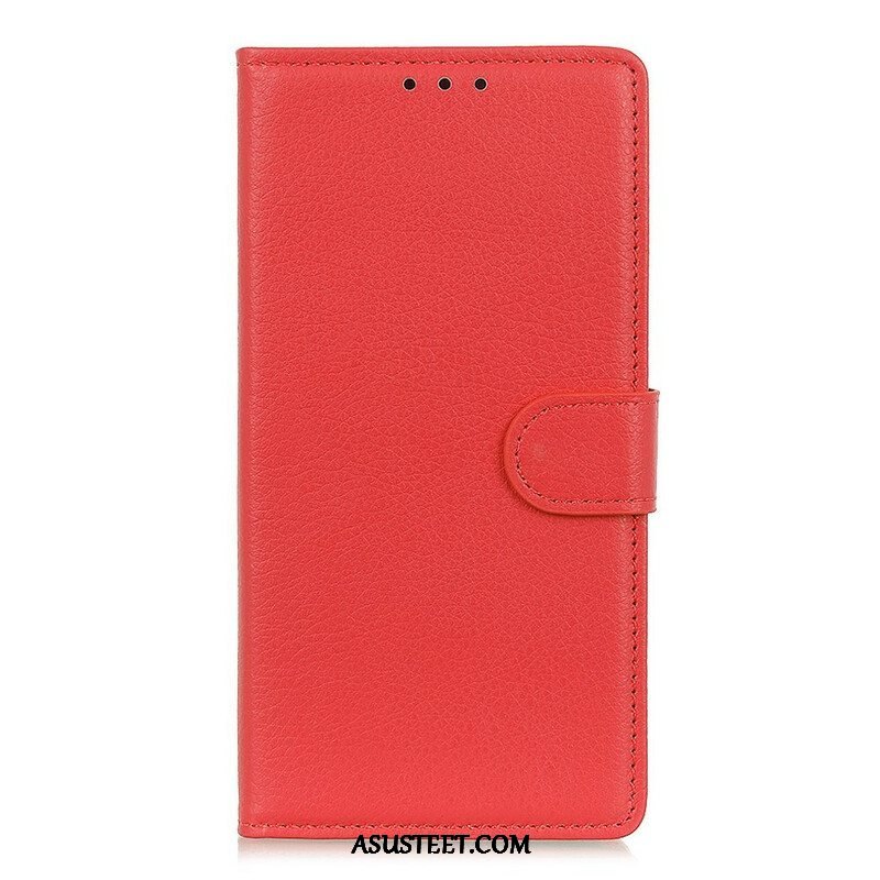 Kotelot Samsung Galaxy S21 5G Perinteinen Litchi Faux Leather