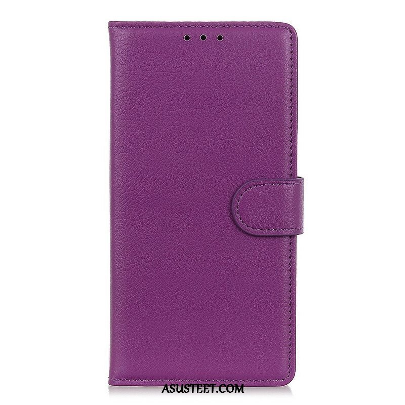 Kotelot Samsung Galaxy S21 5G Perinteinen Litchi Faux Leather