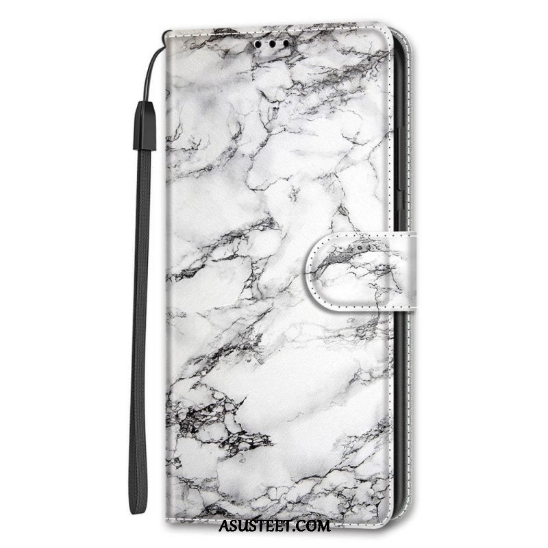 Kotelot Samsung Galaxy S22 Ultra 5G Marble Elegance Hihnalla