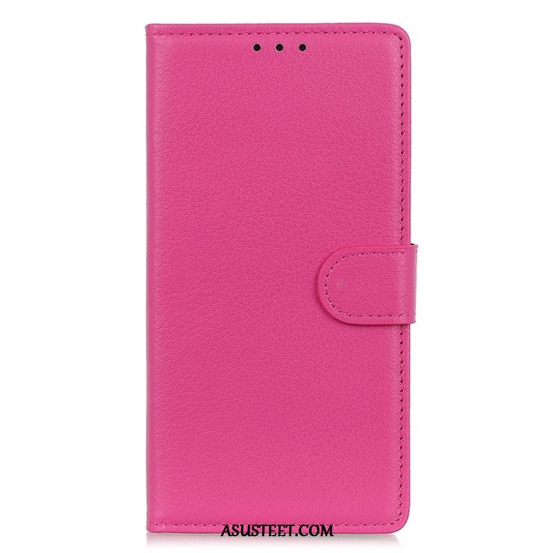 Kotelot Sony Xperia 5 IV Perinteinen Litchi Faux Leather