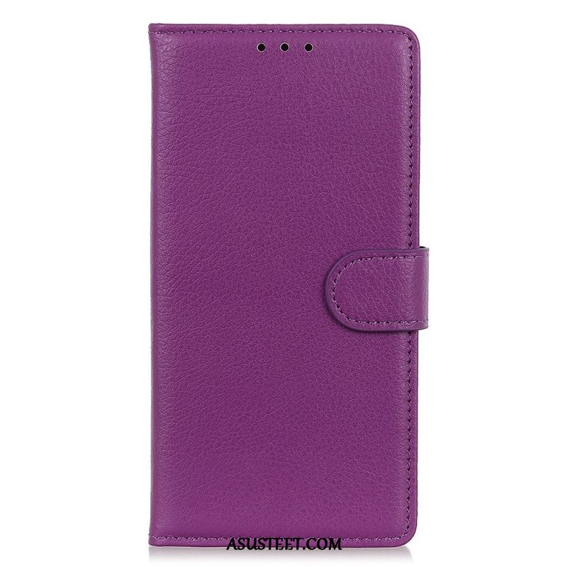 Kotelot Sony Xperia 5 IV Perinteinen Litchi Faux Leather