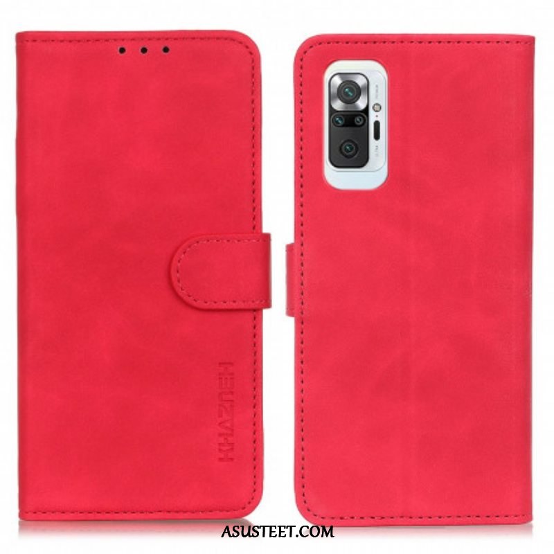 Kotelot Xiaomi Redmi Note 10 Pro Khazneh Vintage Nahkaefekti