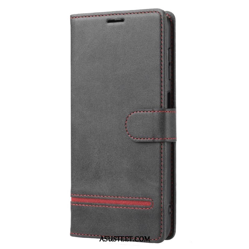 Kotelot Xiaomi Redmi Note 12 5G Line Leather Effect