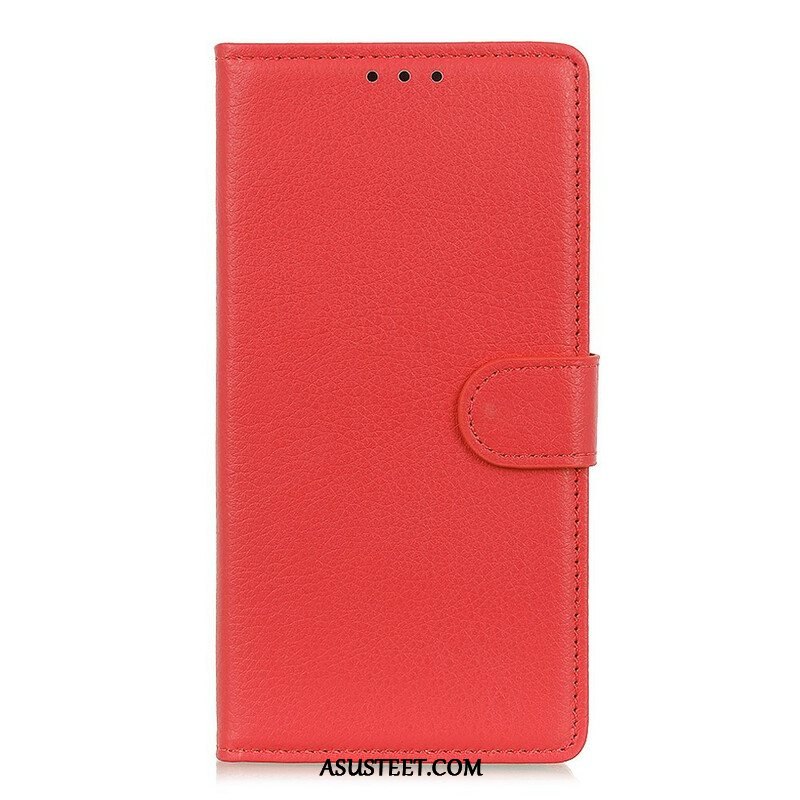 Kotelot iPhone 13 Mini Perinteinen Litchi Faux Leather