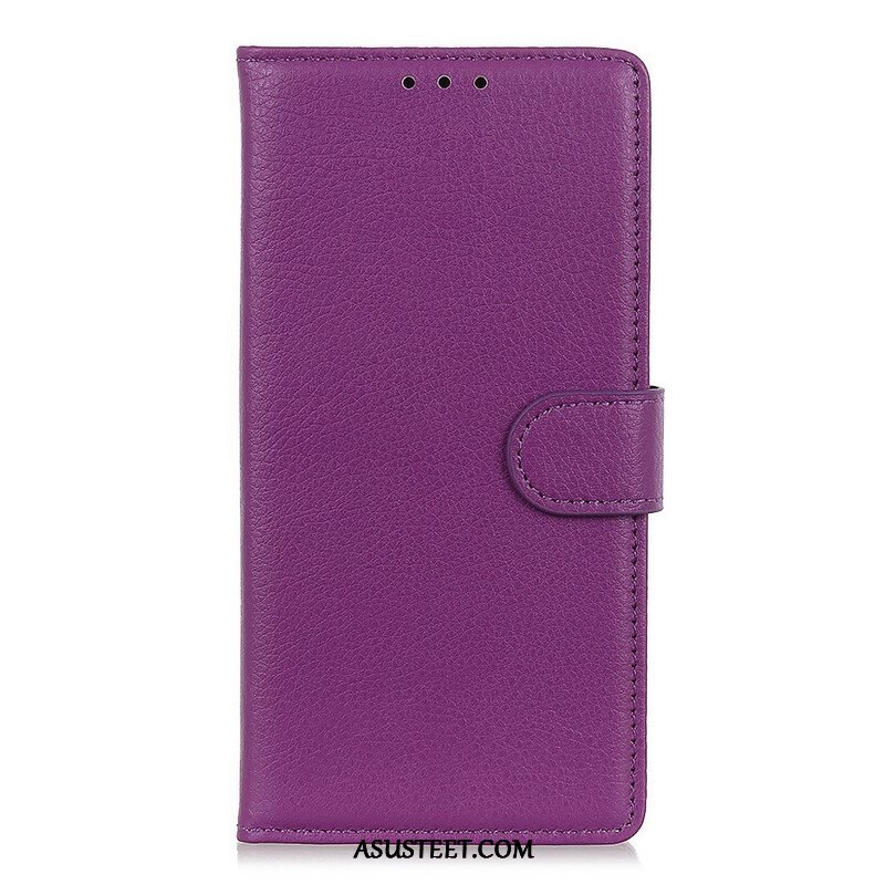 Kotelot iPhone 13 Mini Perinteinen Litchi Faux Leather