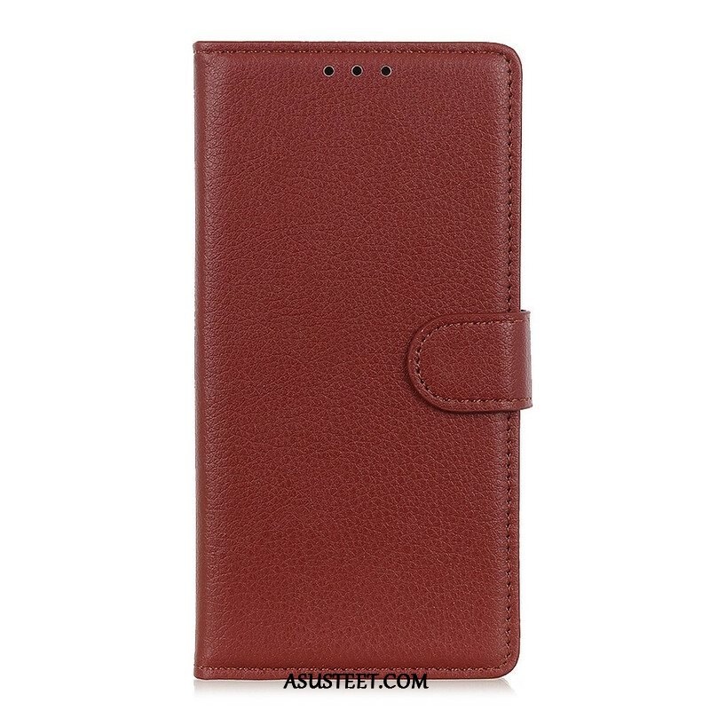 Kotelot iPhone 13 Mini Perinteinen Litchi Faux Leather