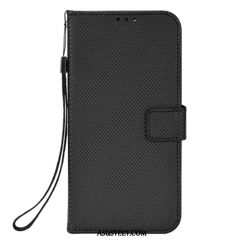 Kotelot iPhone 14 Suojaketju Kuori Tyylikäs Strappy Faux Leather