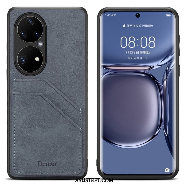 Kuori Huawei P50 Pro Denior Double Slot -korttikotelo