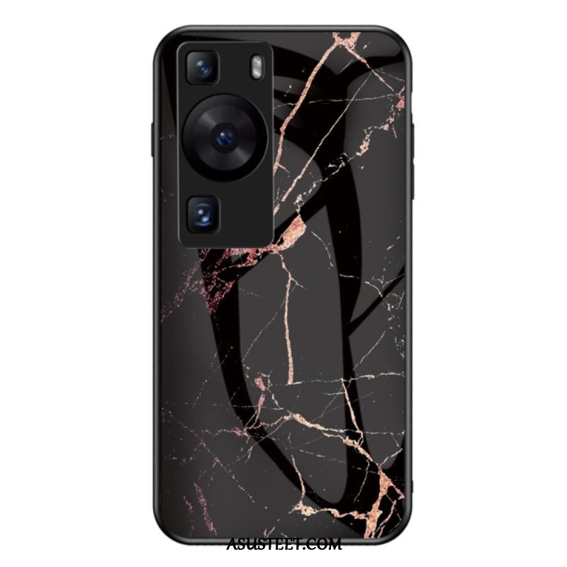 Kuori Huawei P60 Pro Marmorikarkaistu Lasi