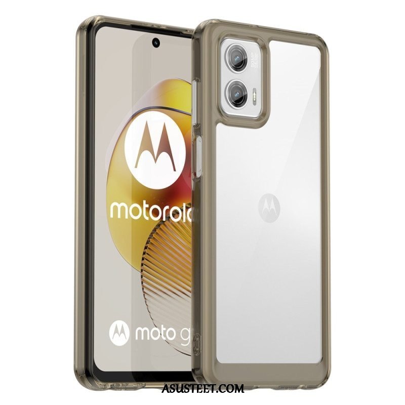 Kuori Moto G73 5G Läpinäkyvä Hybridi