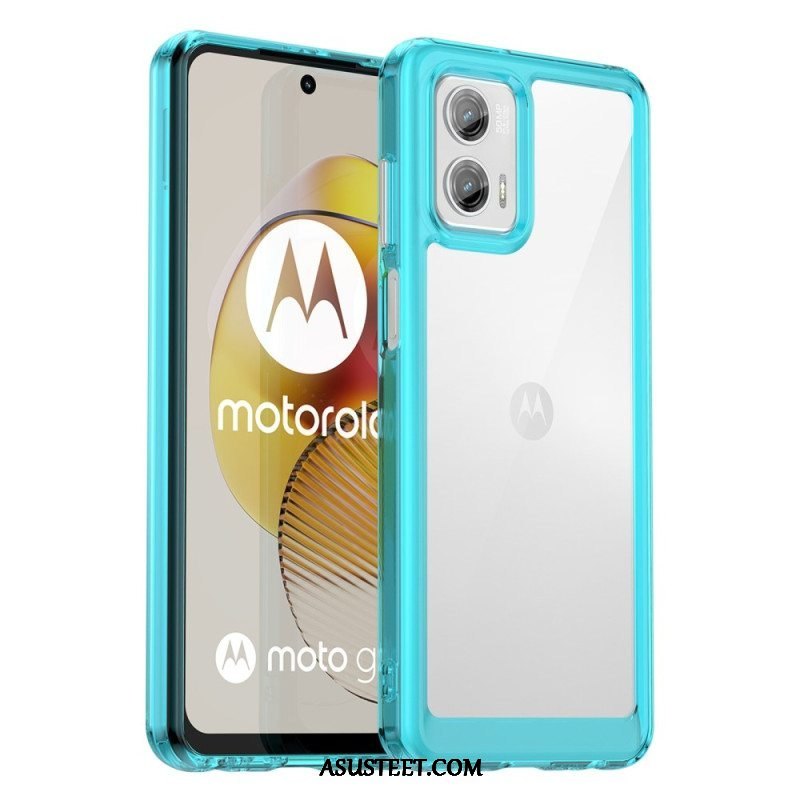 Kuori Moto G73 5G Läpinäkyvä Hybridi