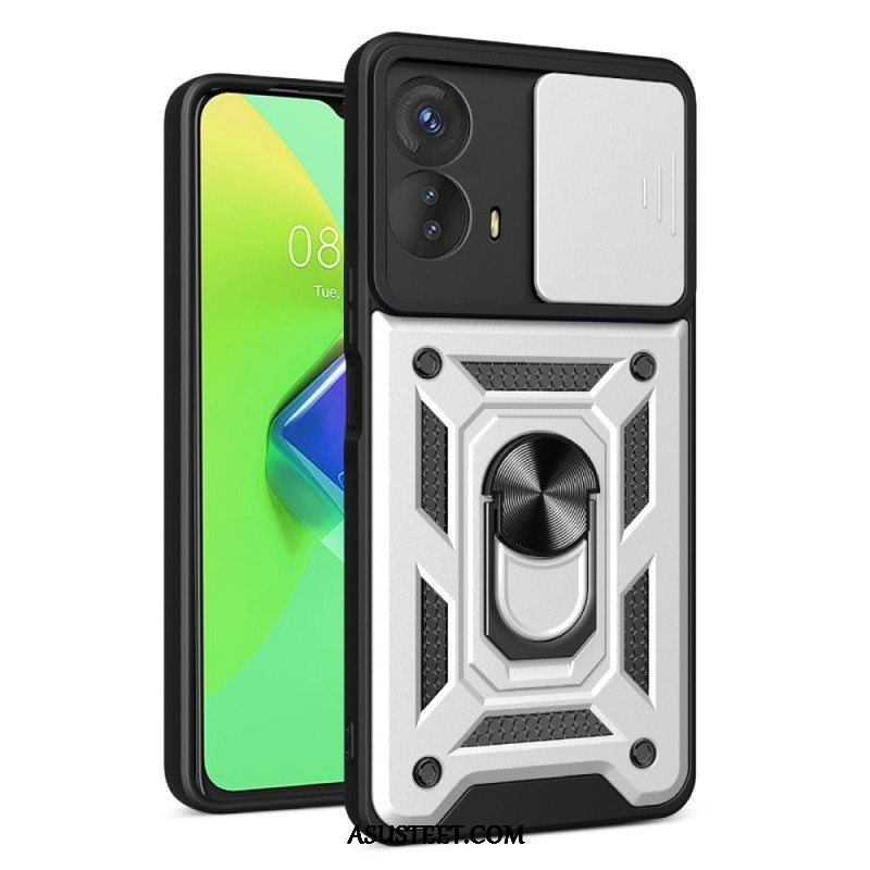 Kuori Moto G73 5G Rengastuki Ja Linssinsuoja