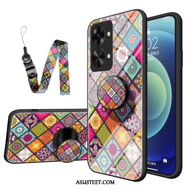 Kuori OnePlus Nord 2T 5G Patchwork Magneettipidike