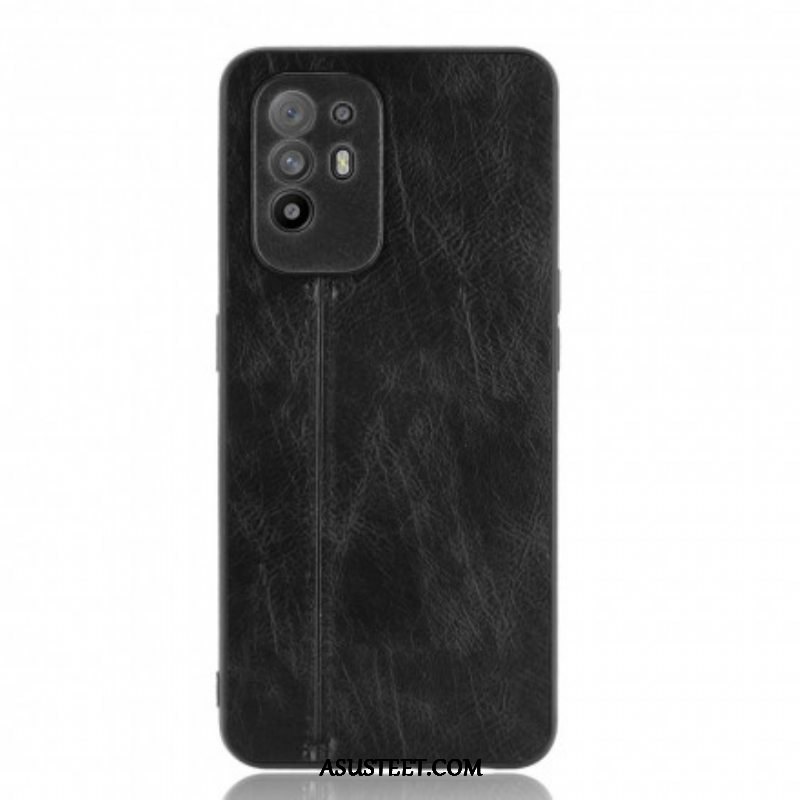 Kuori Oppo A94 5G Couture-nahkaefekti