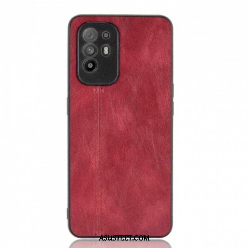 Kuori Oppo A94 5G Couture-nahkaefekti